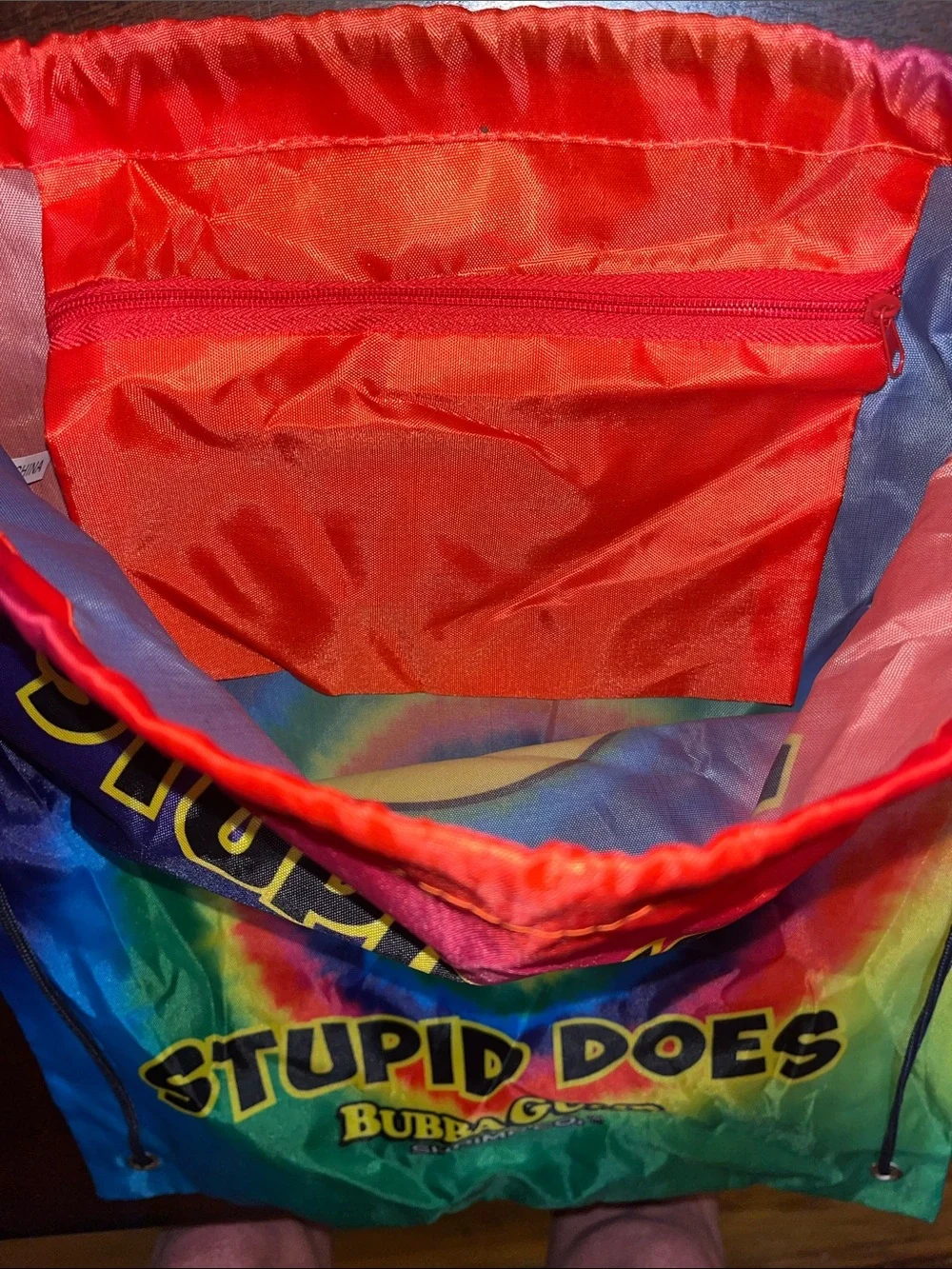 Bubba Gump Shrimp Co. Smiley Face Tie-Dye Drawstring Backpack - Multicolor